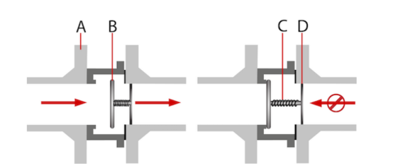 Spring-Loaded Check Valve