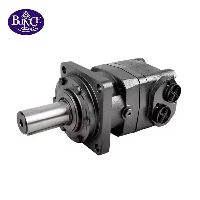 M S OMV BMV Heavy Duty Gerotor Hydraulic Motor With Spline , Tapered Shaft