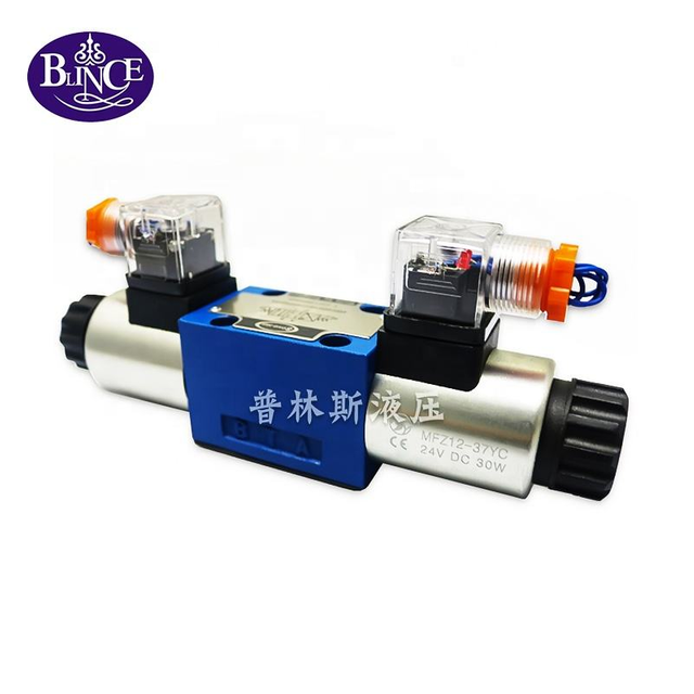 4WE6A 4WE6E 4WE6F 60lpm Micro Solenoid Valve , Hydraulic Pump Solenoid Valve
