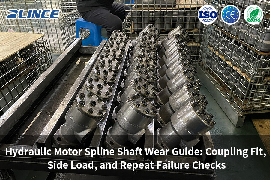 Hydraulic Motor Spline Shaft Wear Guide: Coupling, Side Load, and Mounting Checks