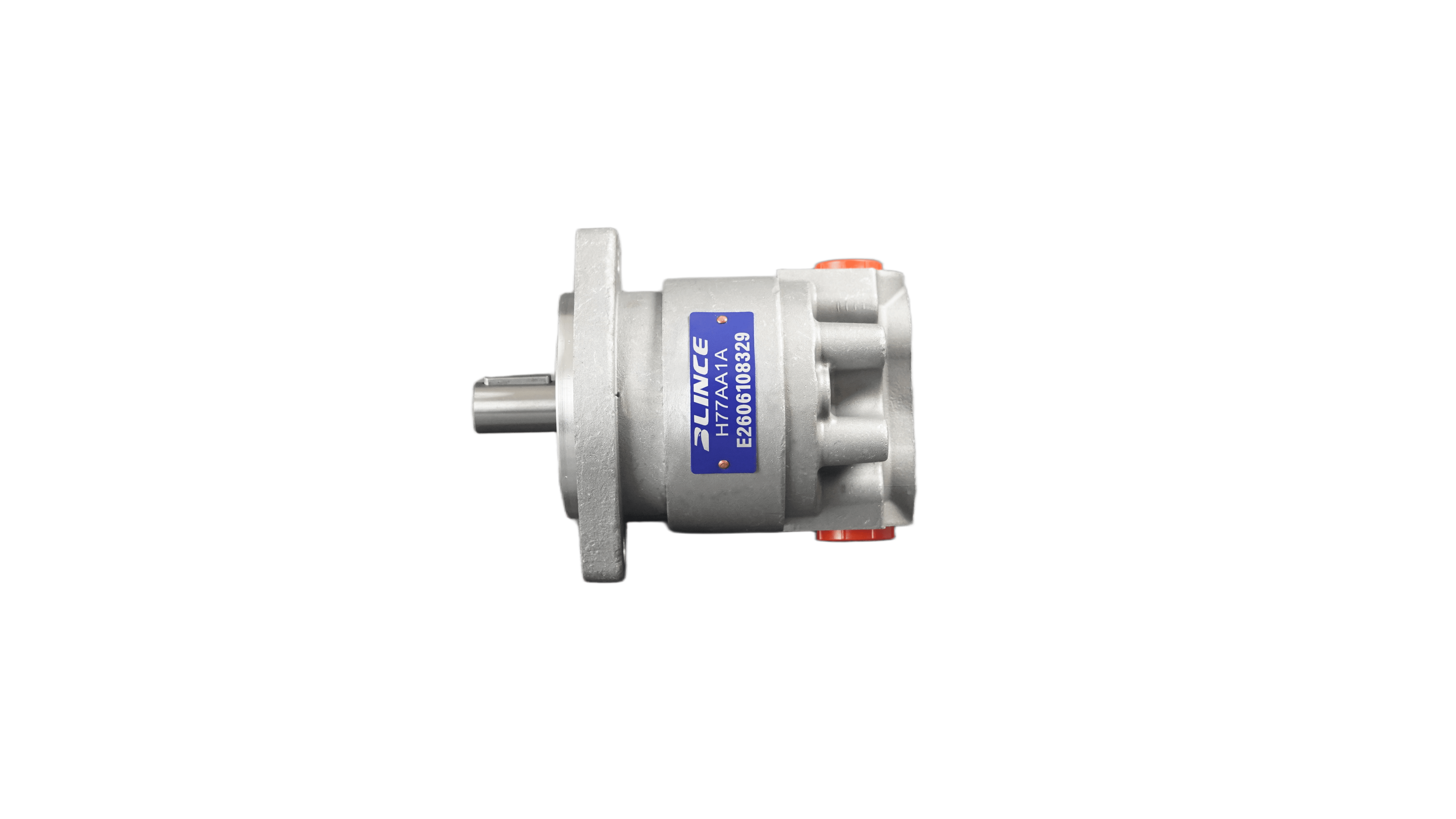 Blince H77AA1A gear pump nameplate image