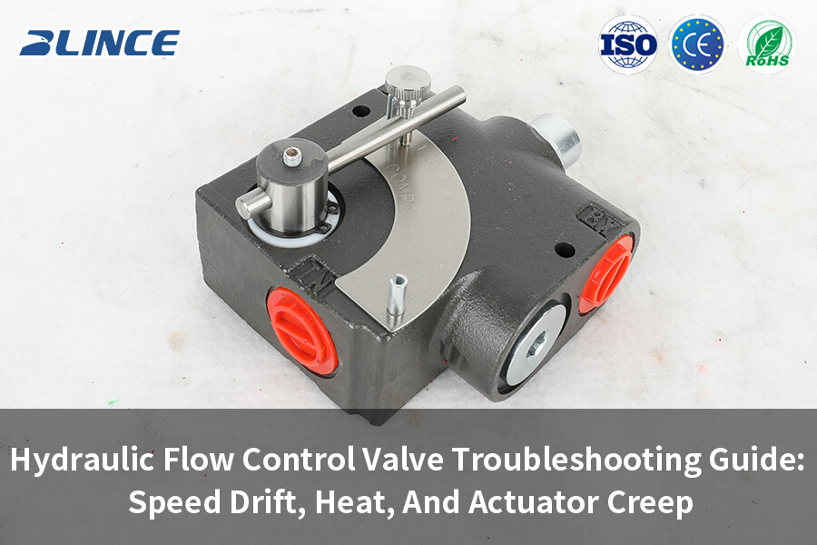 Hydraulic Flow Control Valve Troubleshooting Guide: Speed Drift, Heat, And Actuator Creep